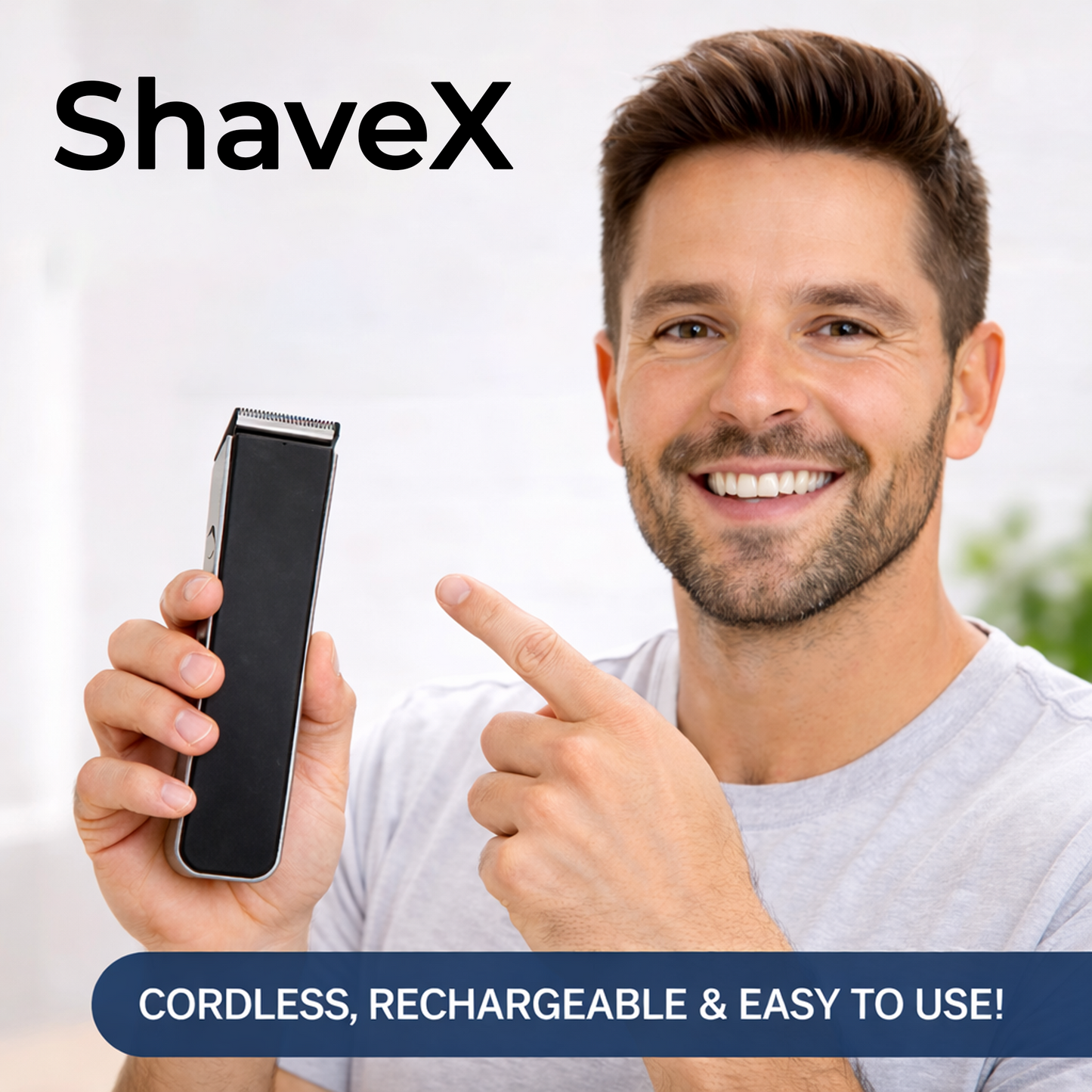 Professional Beard & Hair Trimmer | 120 Min Runtime | Fast Charge | Stainless Steel Blades | Adjustable Length Settings | Cordless Grooming | Lightweight Design