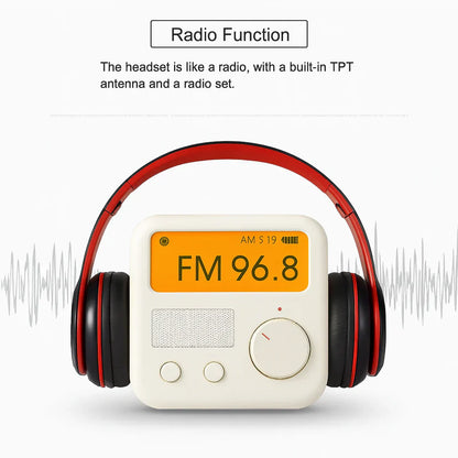 Foldable Bluetooth Headphones with Mic | Wireless Stereo Headset | Comfortable On-Ear Design | Compatible with Android, iPhone, Laptop & PC
