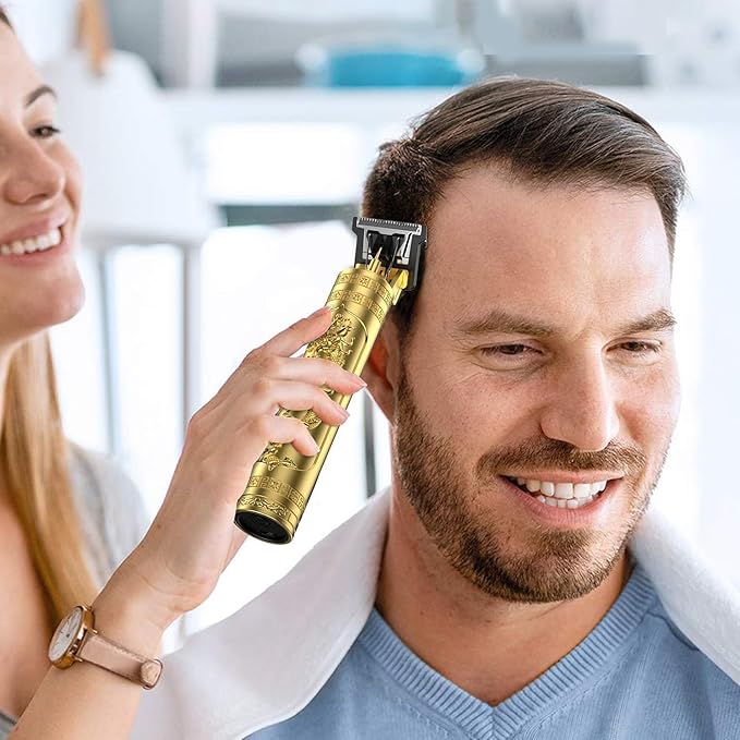 T9 Vintage Professional Hair Trimmer for Men – Golden - UNQ