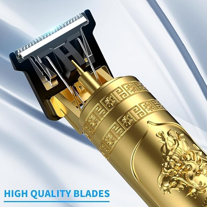 T9 Vintage Professional Hair Trimmer for Men – Golden - UNQ