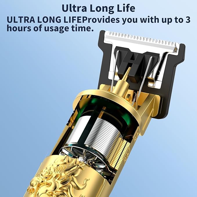 T9 Vintage Professional Hair Trimmer for Men – Golden - UNQ