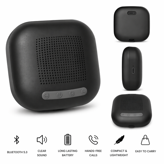 SoundCube Mini Wireless Bluetooth Speaker, 3W Output, 3+ Hours Playtime, Portable (Black) (Copy)