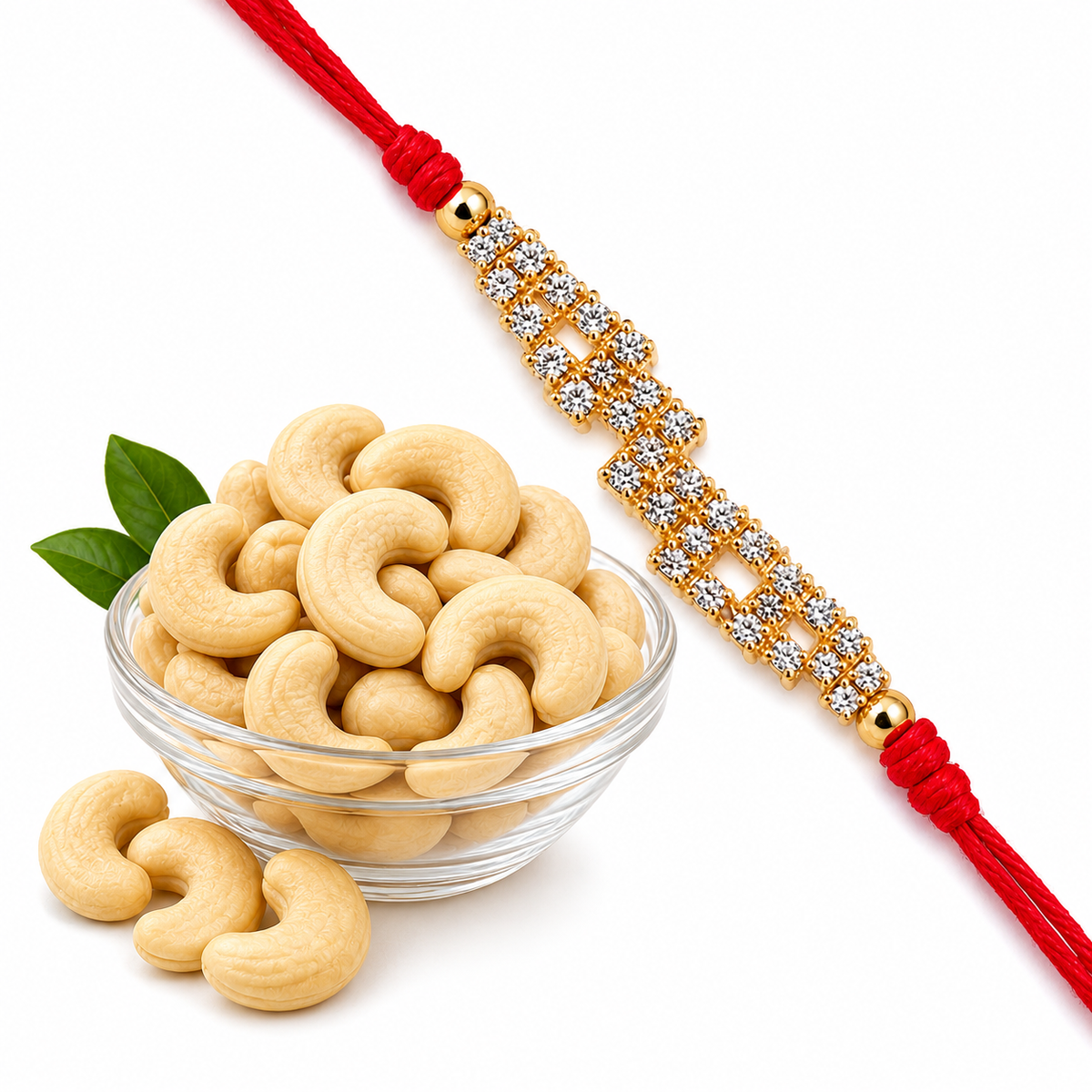 Kaju + Rakhi Combo for your beloved Sibling - HS Rakhi