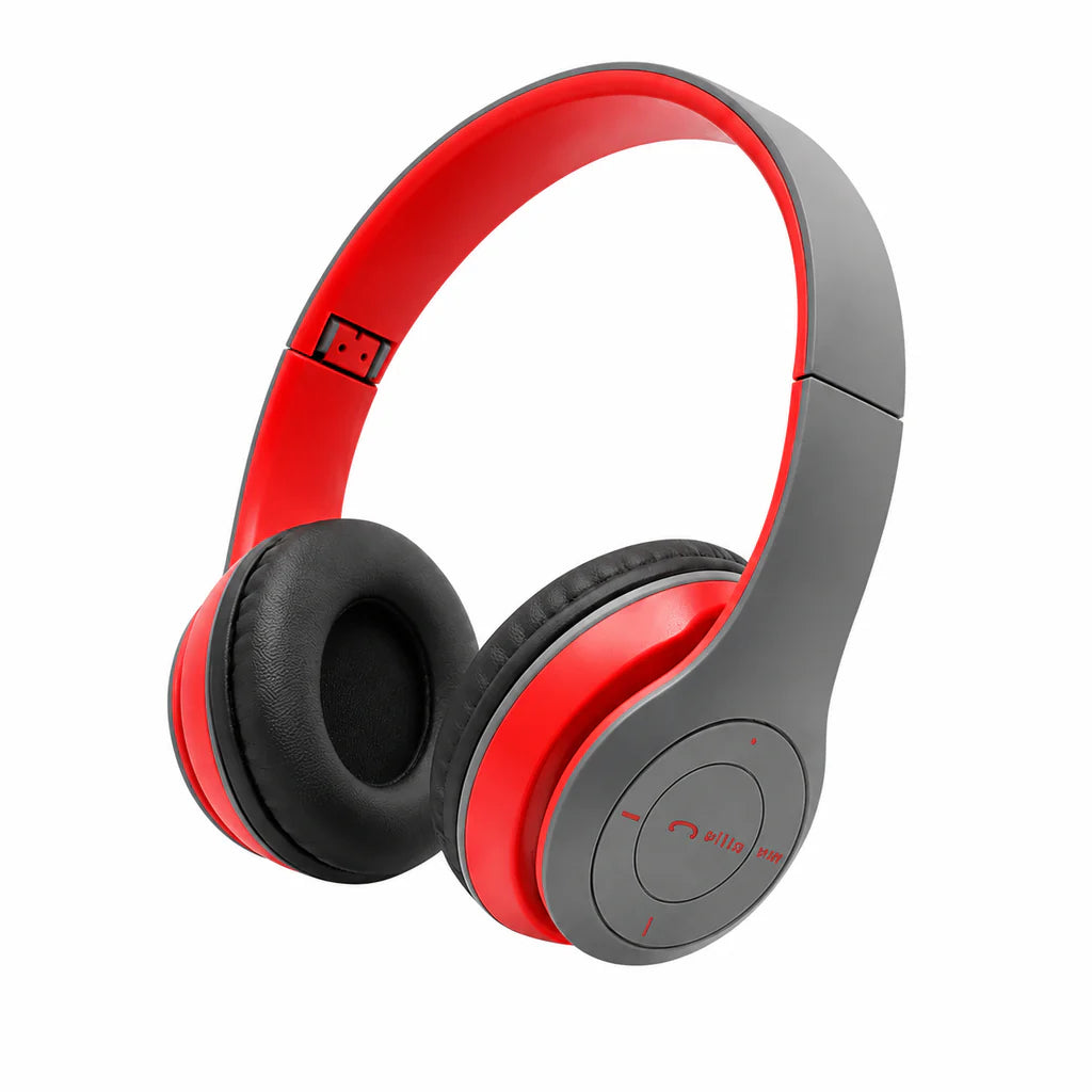 Foldable Bluetooth Headphones with Mic | Wireless Stereo Headset | Comfortable On-Ear Design | Compatible with Android, iPhone, Laptop & PC