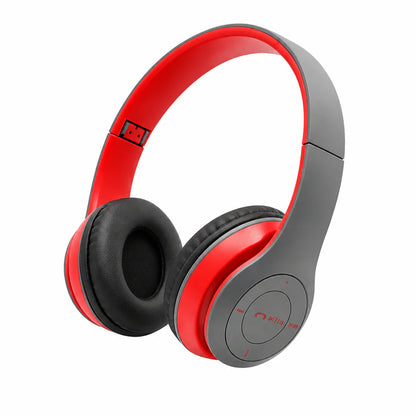 Foldable Bluetooth Headphones with Mic | Wireless Stereo Headset | Comfortable On-Ear Design | Compatible with Android, iPhone, Laptop & PC