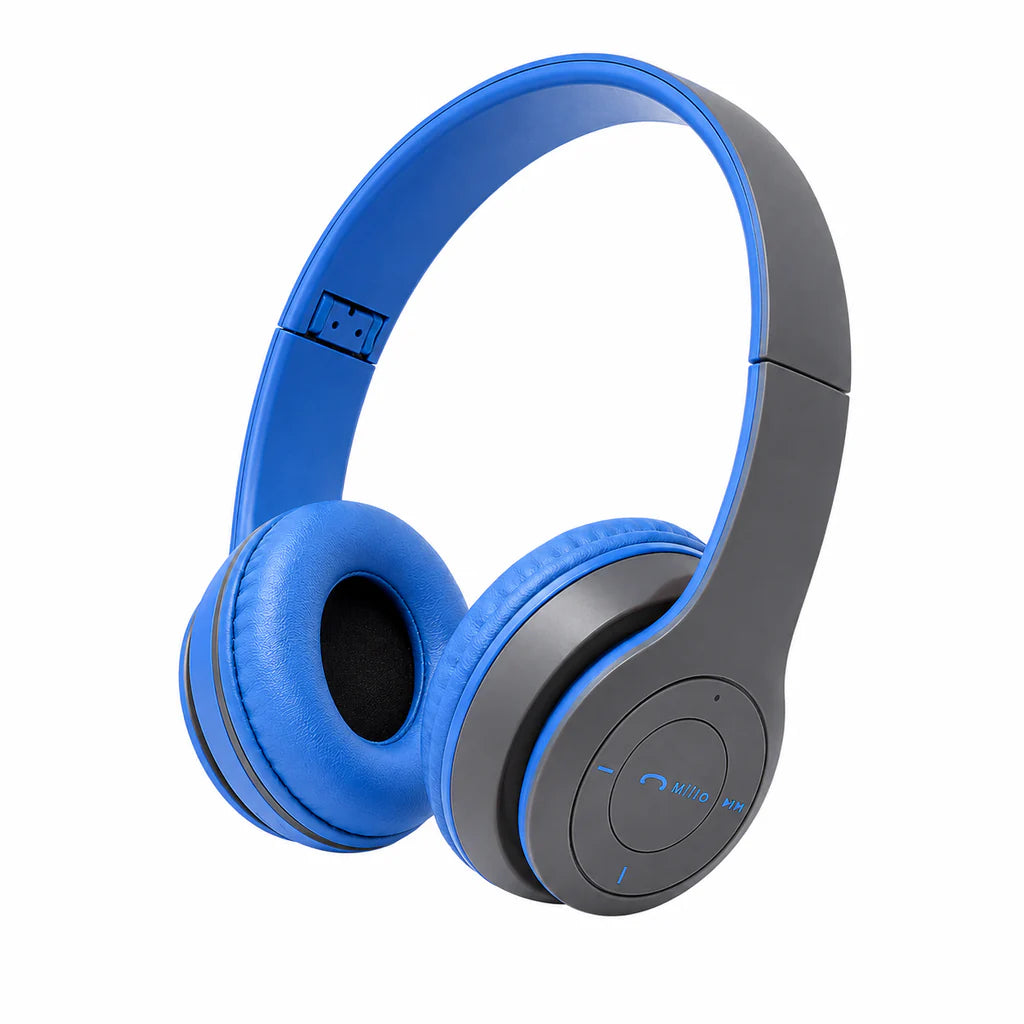 Foldable Bluetooth Headphones with Mic | Wireless Stereo Headset | Comfortable On-Ear Design | Compatible with Android, iPhone, Laptop & PC