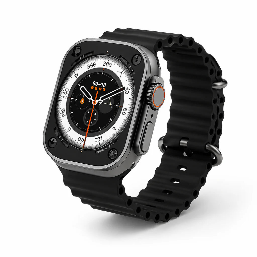 T-800 Ultra Smart Watch for Men & Women | Full Touch HD Display | Heart Rate & SpO₂ Monitor | Sports Mode | Wireless Charging | Smart Notifications | Android & iOS Compatible