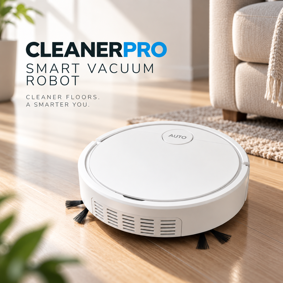 CleanerPro Intelligent Sweeping Robot | Automatic Floor Cleaner | Sweep & Mop |