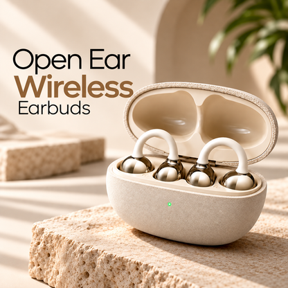 Open Ear Wireless Earbuds | Clips-On Wireless Buds