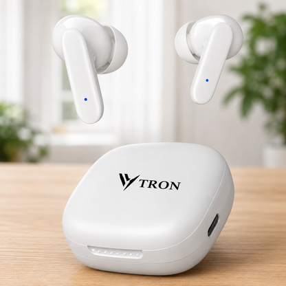 TWS Earbuds with ENC Mic, Bluetooth 5.3, 72H Playtime, 13mm Bass Drivers, Low Latency Gaming Mode & Type-C Charging- HOT
