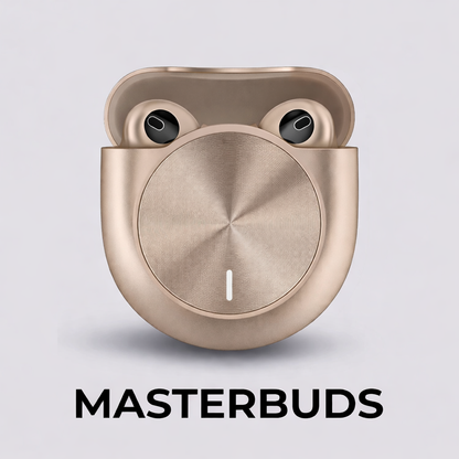 MasterBuds | Bluetooth Wireless Earbuds | Fast Pairing | Noise Isolation Mic | Portable Charging Case