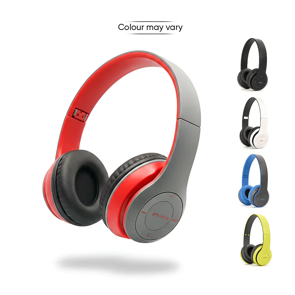 Foldable Bluetooth Headphones with Mic | Wireless Stereo Headset | Comfortable On-Ear Design | Compatible with Android, iPhone, Laptop & PC