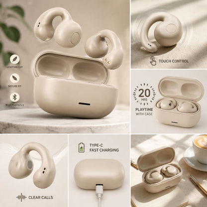 Vytron T75 Wireless Earbuds | U2 | OWS | Premium - HS Rakhi
