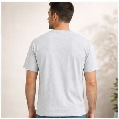 Men's Classic Cotton T-Shirt | 100% Cotton | 135 GSM Lightweight Fabric | Regular Fit | Soft & Breathable Everyday Wear - UNQ