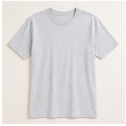 Men's Classic Cotton T-Shirt | 100% Cotton | 135 GSM Lightweight Fabric | Regular Fit | Soft & Breathable Everyday Wear - UNQ