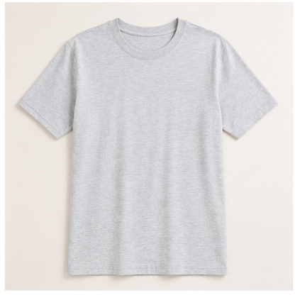 Men's Classic Cotton T-Shirt | 100% Cotton | 135 GSM Lightweight Fabric | Regular Fit | Soft & Breathable Everyday Wear - UNQ