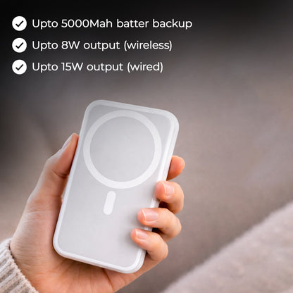 MagFuelX 3 | Magnetic Wireless Power Bank | Portable | Travel Friendly | Pocket Friendly | CKO