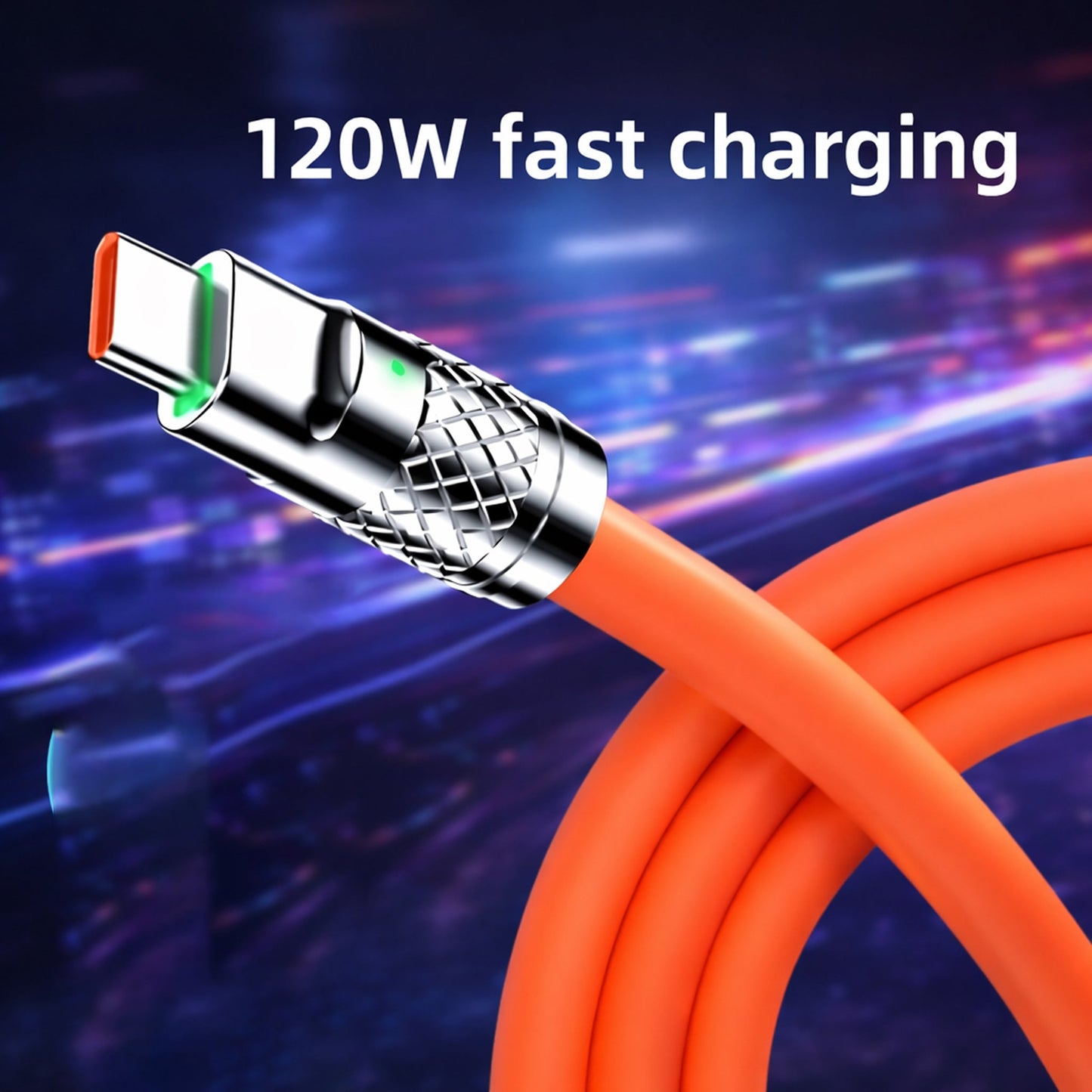 3-in-1 Fast Charging Retractable Data Cable (120W) | USB Type-C | Lightning | Micro-USB | Universal Compatibility | Assorted Colours