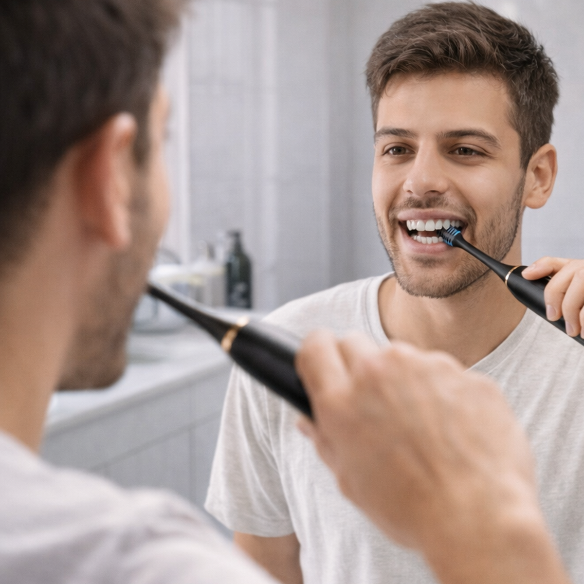 DentX | Sonic Electric Toothbrush | 5 Cleaning Modes | 3 Brush Heads | 40,000 Strokes/Min | IPX7 Waterproof | USB Rechargeable | Smart 2-Min Timer | CKO