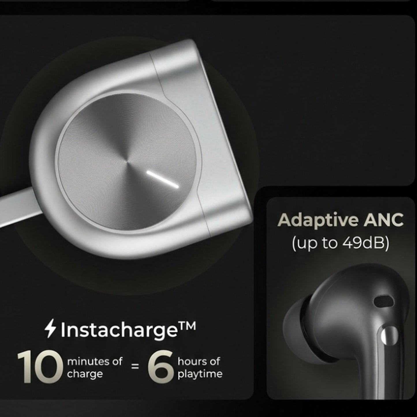 MasterBuds | Bluetooth Wireless Earbuds | Fast Pairing | Noise Isolation Mic | Portable Charging Case