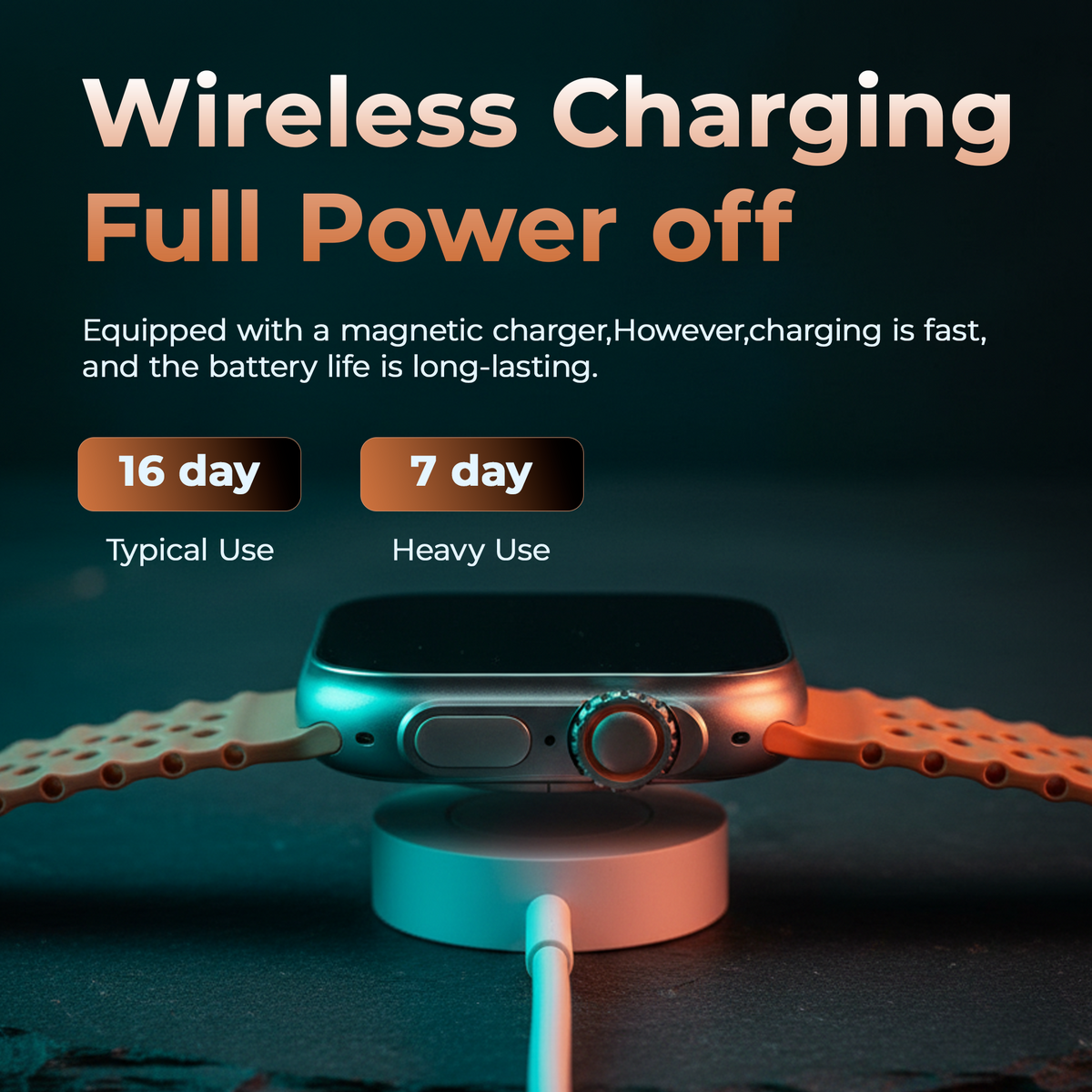 Smart watch | T800 Ultra | Wireless Charging | 1.99 Inch Infinite Display | Free Size | CKO