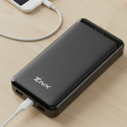 10000mAh Power Bank | Portable Slim Design | Dual USB Output Type-C Micro (Input & Output) | Lithium Polymer Battery | Compatible with iPhone, Samsung & All Smartphones (Copy)