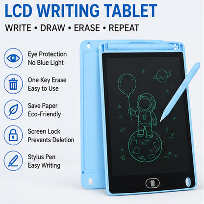 LCD Writing Tablet for Kids & Adults – Reusable Digital Drawing & Writing Pad with Stylus