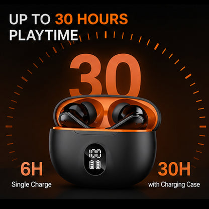 Wireless TWS Gaming Earbuds with Bluetooth 5.3, Deep Bass Sound, HD Calls - TGR