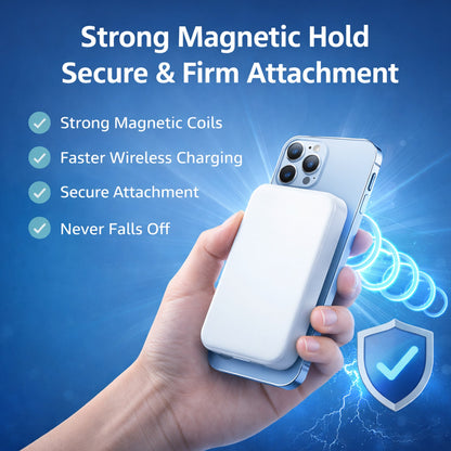 MagFuelX 3 | Magnetic Wireless Power Bank | Portable | Travel Friendly | Pocket Friendly | CKO