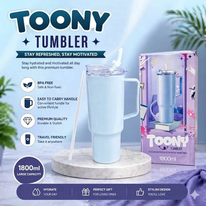 Premium Leak-Proof Tumbler with Handle & Straw | Lightweight | Perfect for summer | 1200ML - UNQ